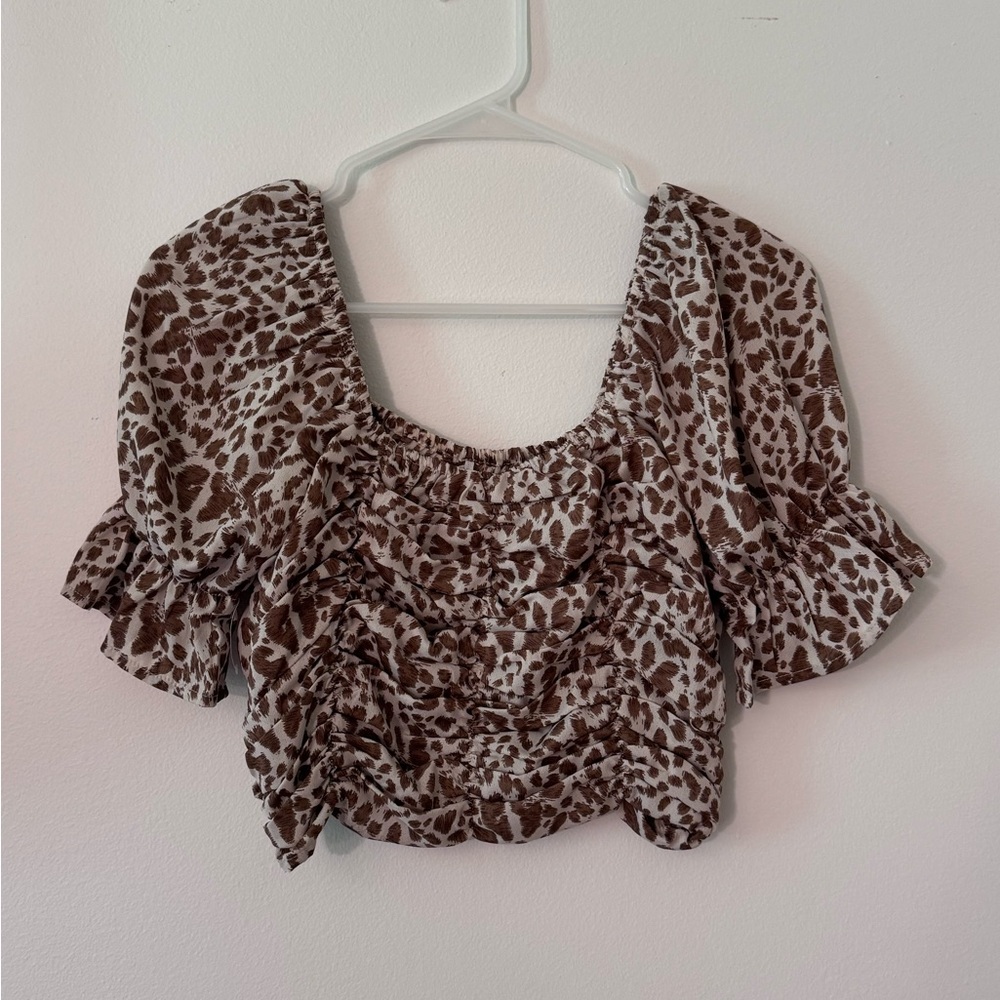 Leopard Print Women's Top